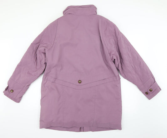 Preworn Womens Purple   Parka Coat Size 12