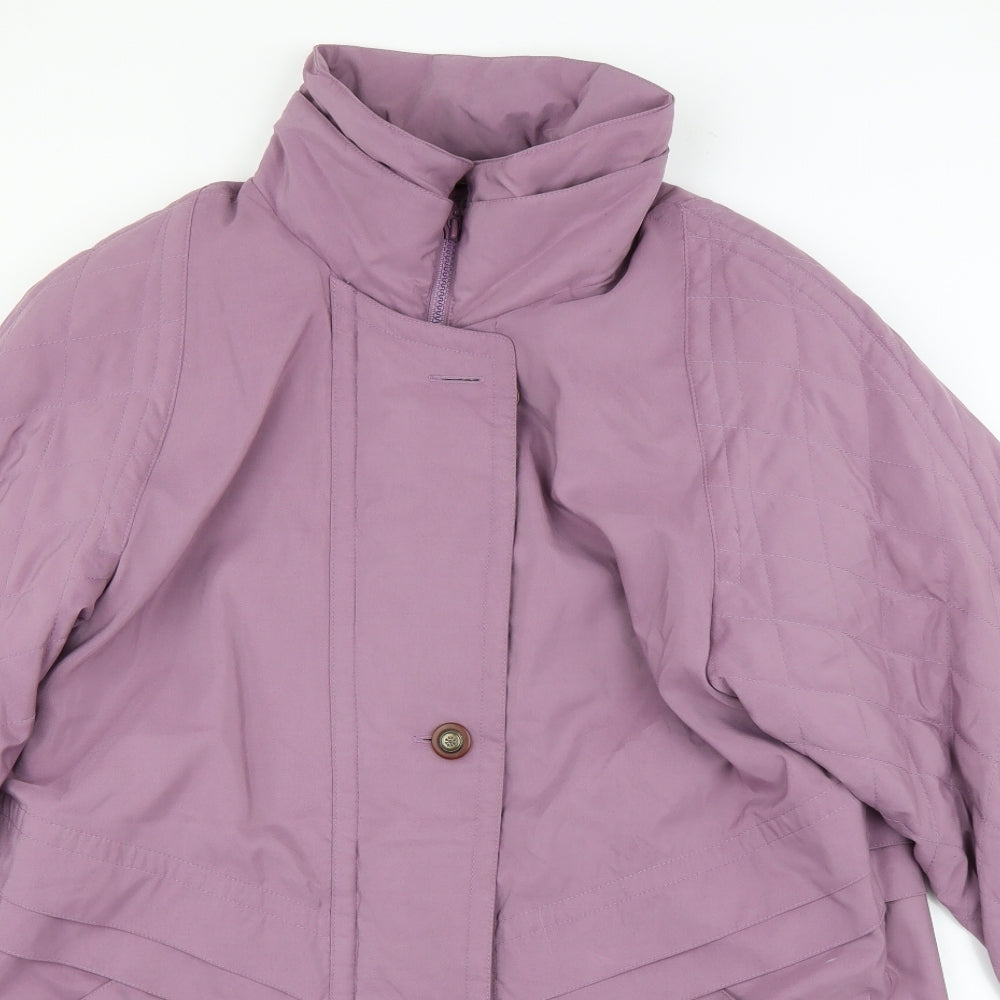 Preworn Womens Purple   Parka Coat Size 12