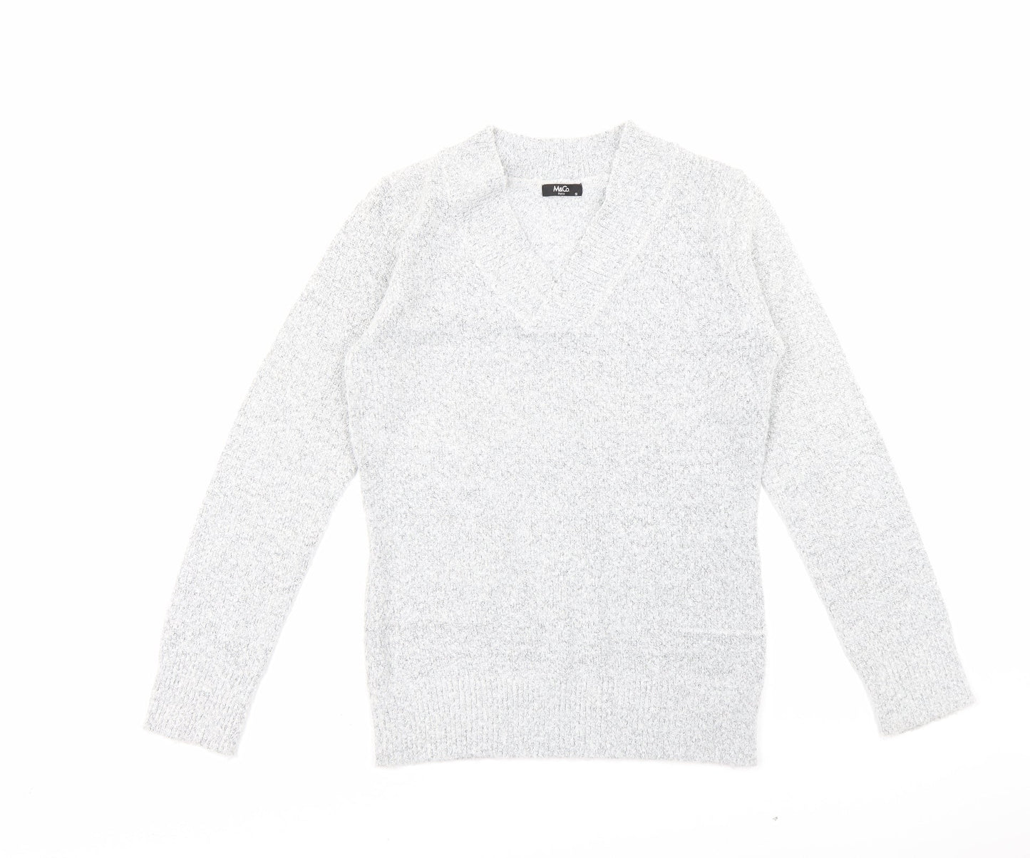 M&Co Womens Grey   Pullover Jumper Size S
