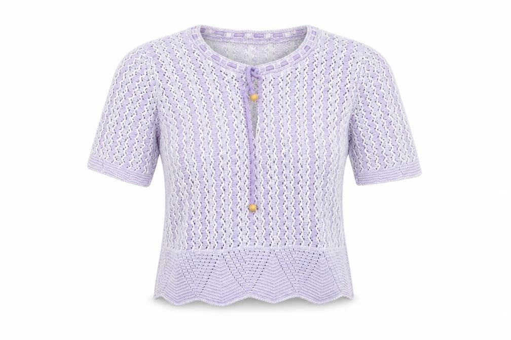prauna Womens Purple Striped  Pullover Jumper Size S