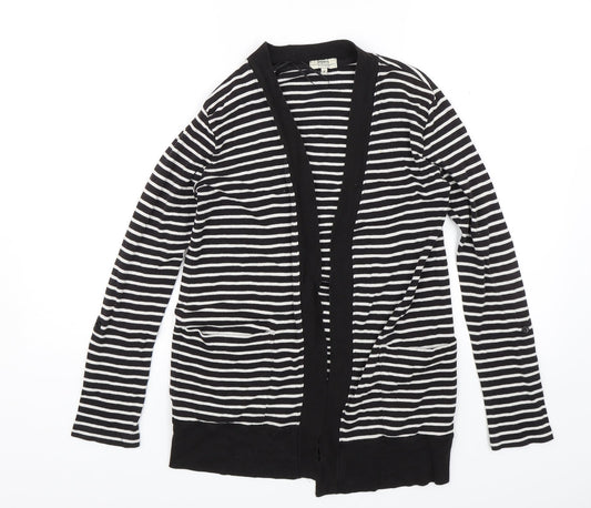 Papaya Womens Black Striped  Jacket  Size 8