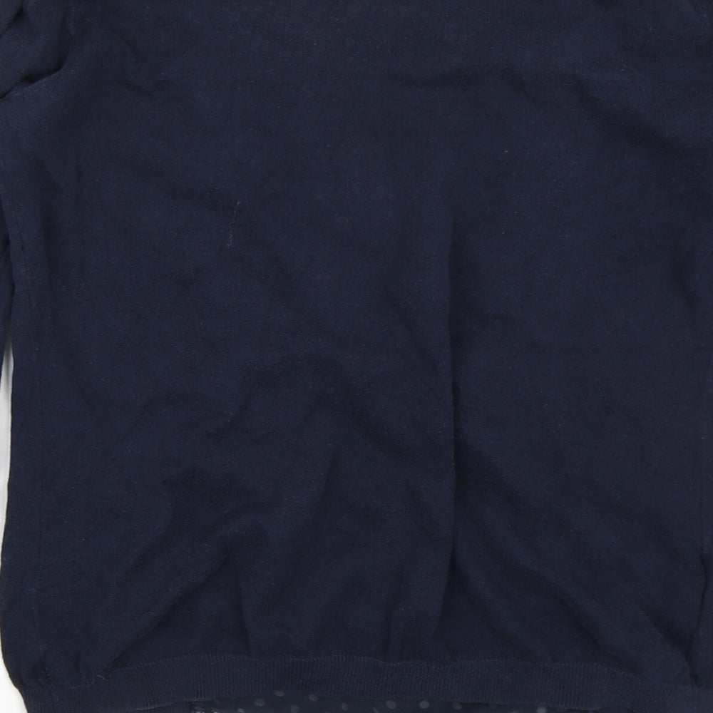 NEXT Womens Blue Polka Dot  Basic Blouse Size 10