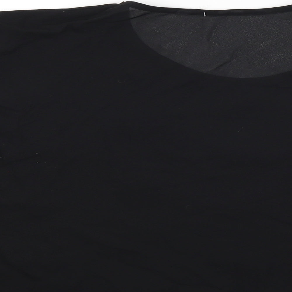 Preworn Womens Black   Basic Blouse Size 14