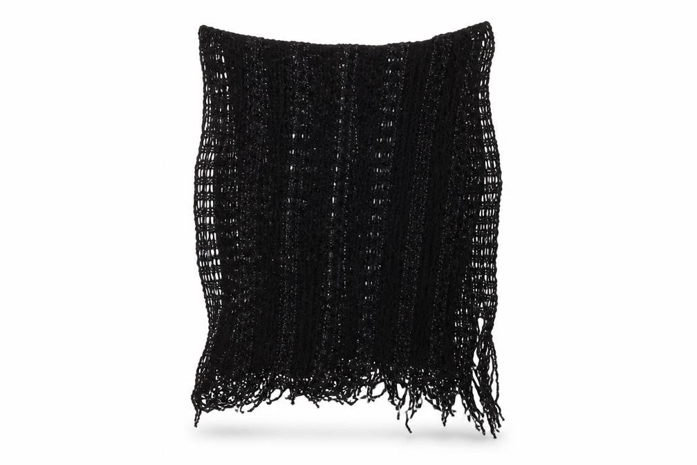 Preworn Womens Black    Shawl/Wrap
