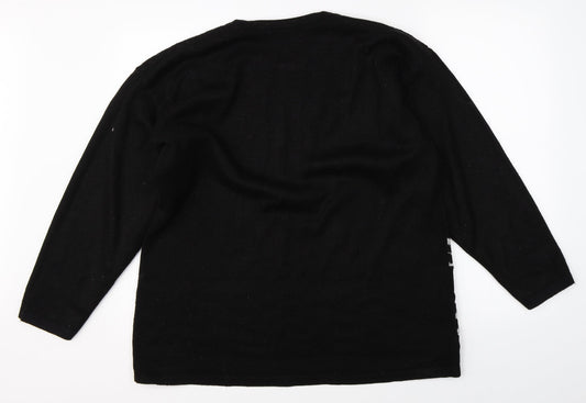 Paramour Womens Black   Pullover Jumper One Size