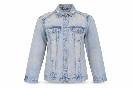 New Look Womens Blue  Denim Jacket  Size 8