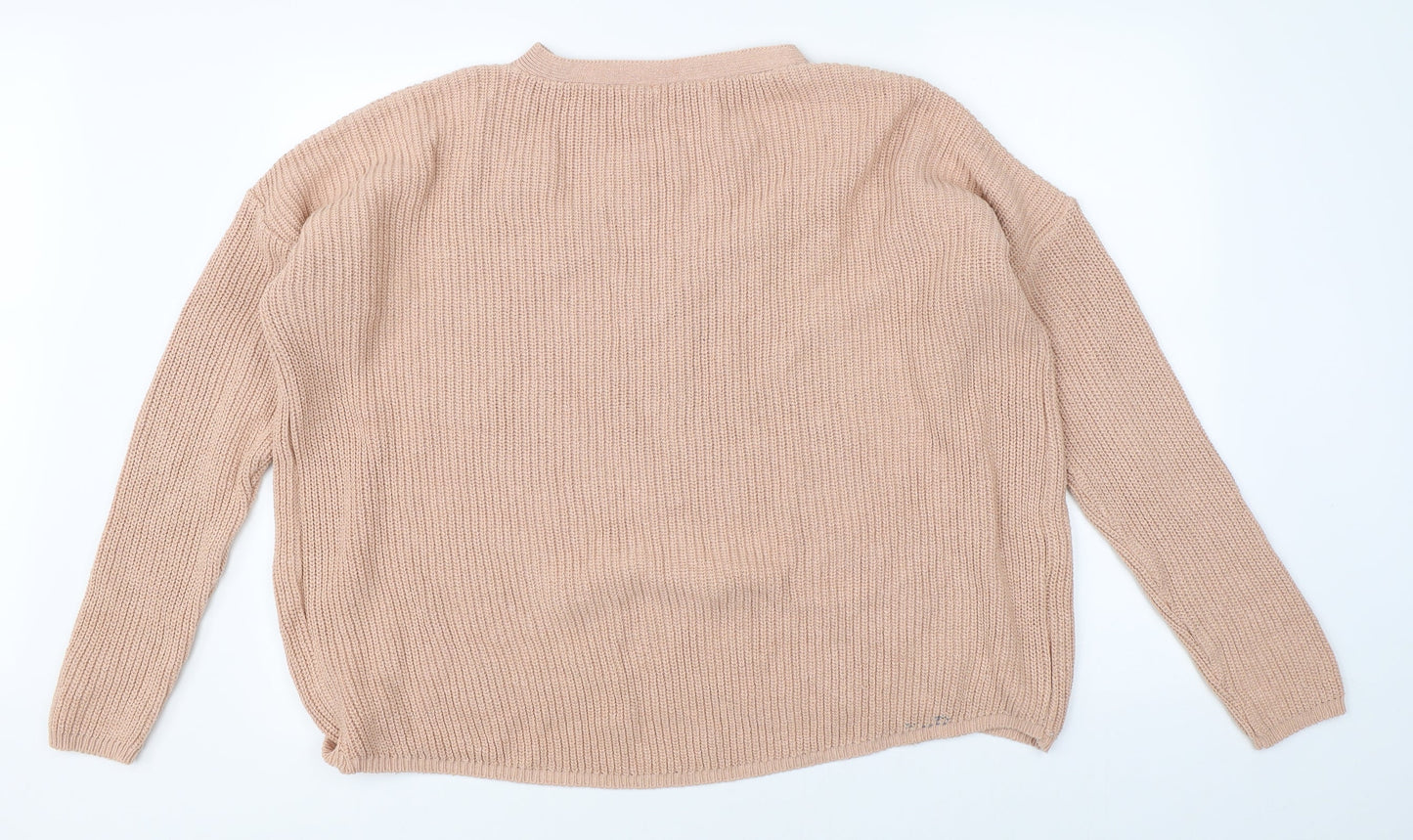 Boohoo Womens Pink   Pullover Jumper Size M