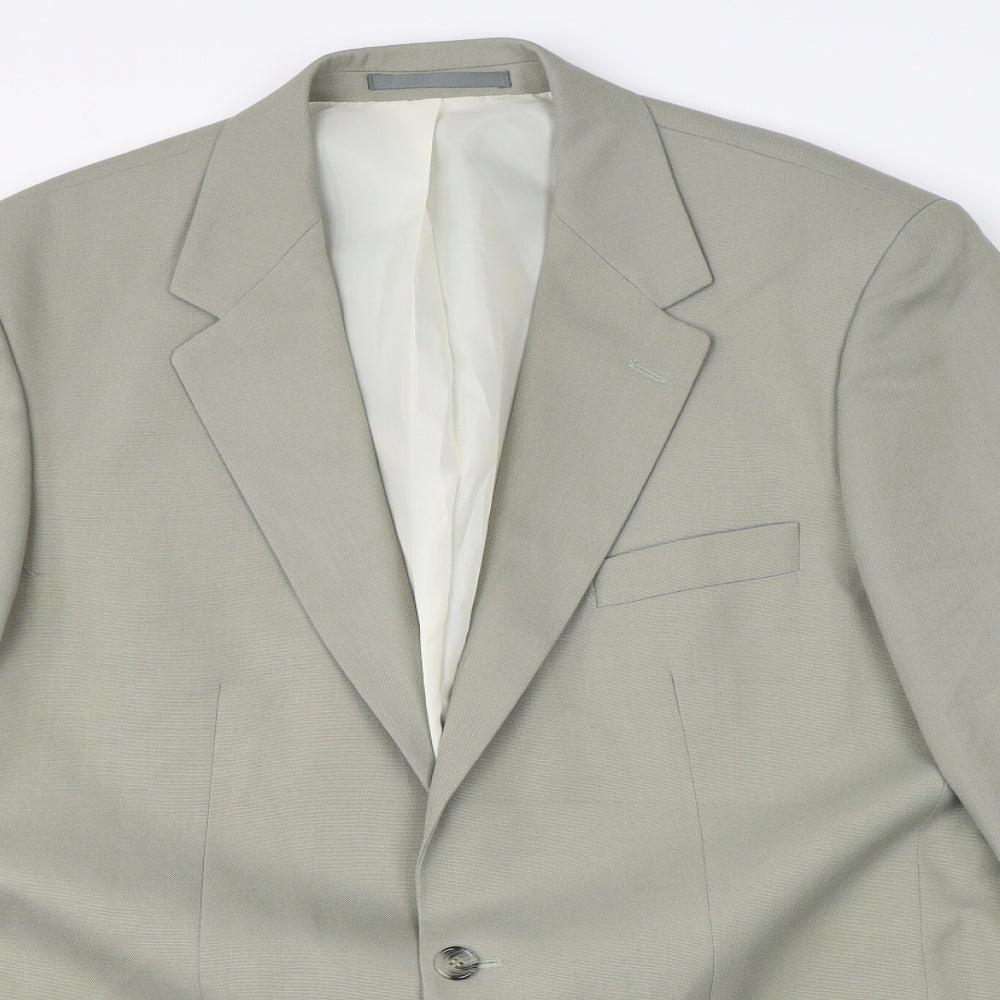 Wellington Mens Green   Jacket Suit Jacket Size 44