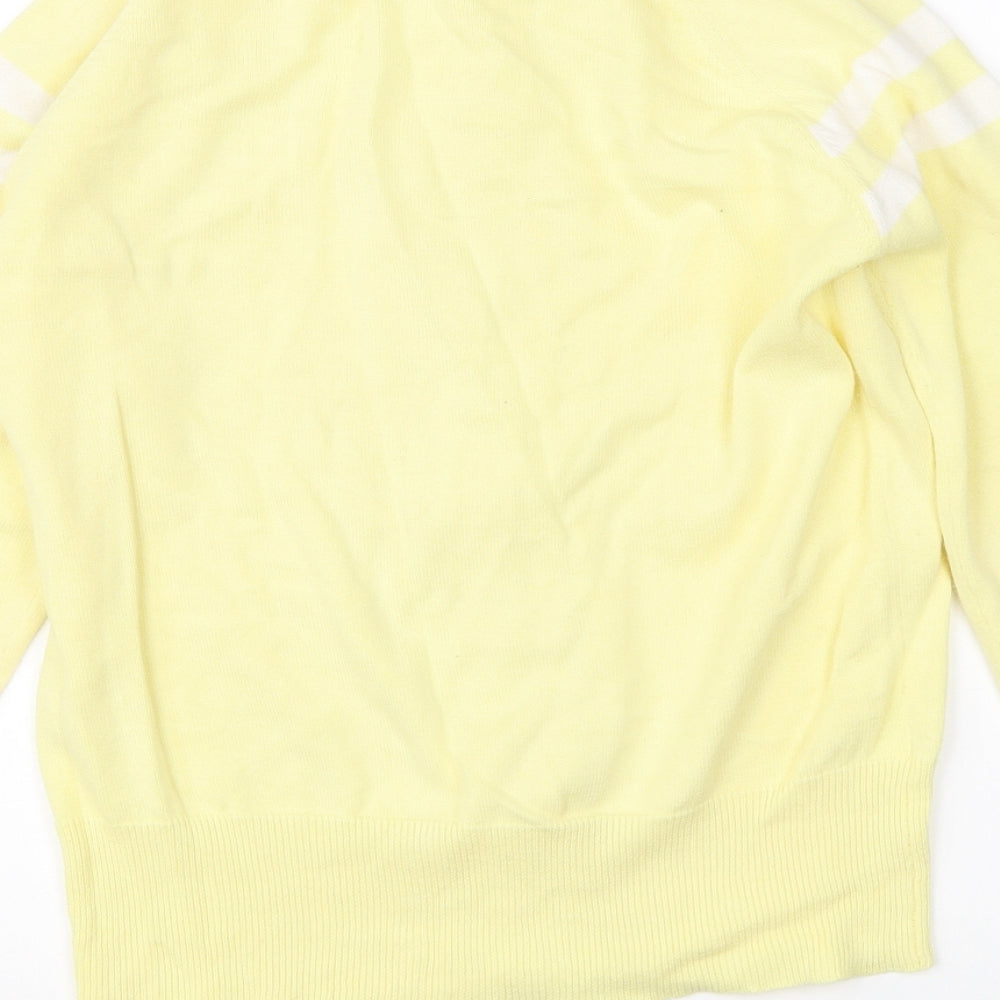 Look Womens Yellow   Full Zip Jumper Size 8