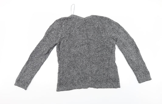 BM Womens Grey   Cardigan Jumper Size M