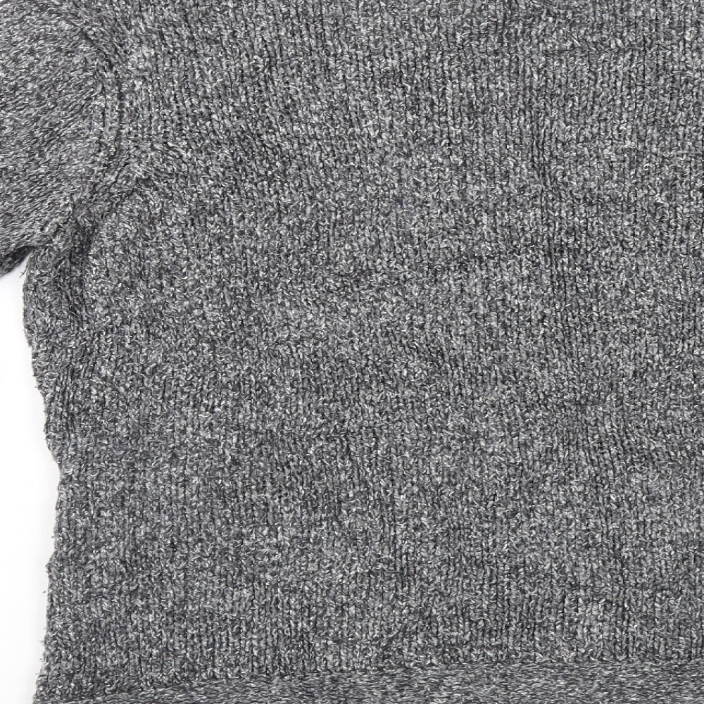 BM Womens Grey   Cardigan Jumper Size M