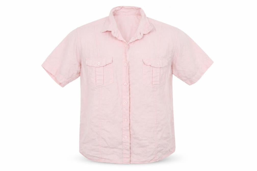 George Mens Pink    Button-Up Size M