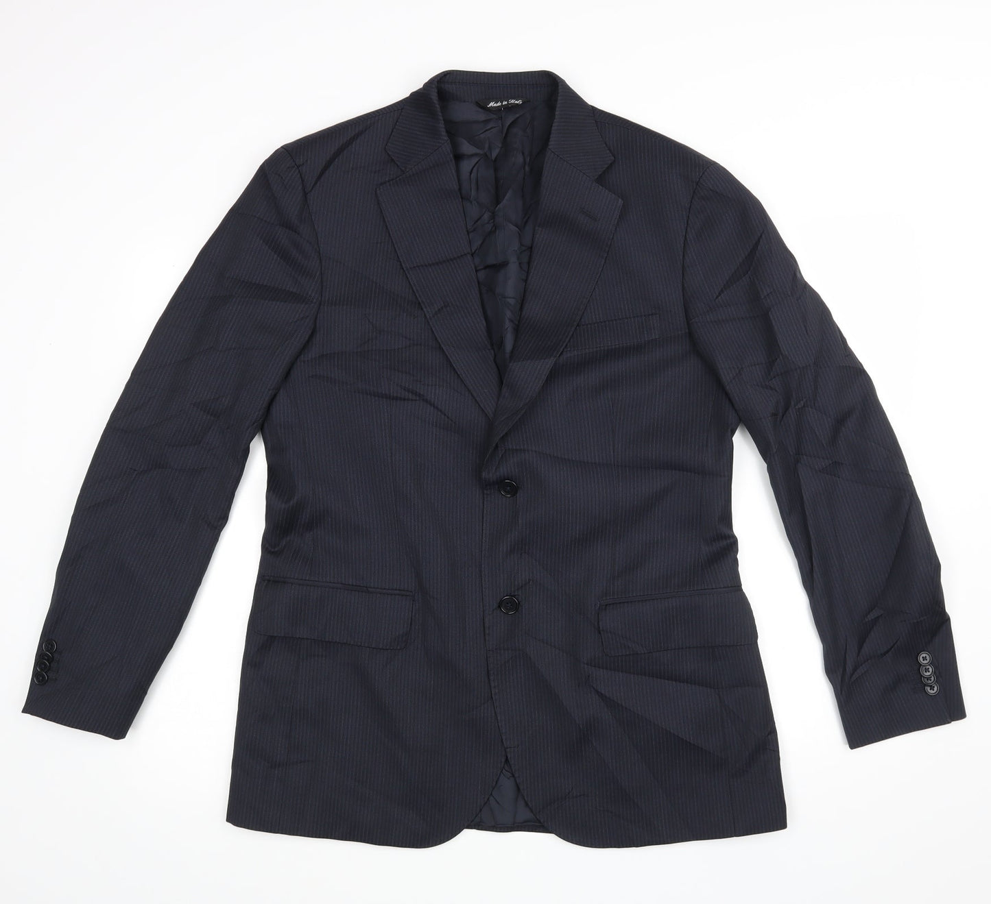 Trial Mens Blue Striped  Jacket Blazer