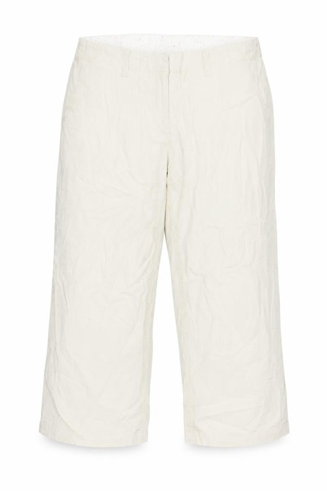 Front view of Papaya women’s ivory trousers, size UK 12, 22-inch leg