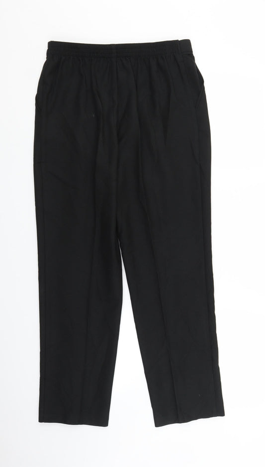 Marks and Spencer Womens Black   Trousers  Size 10 L25 in