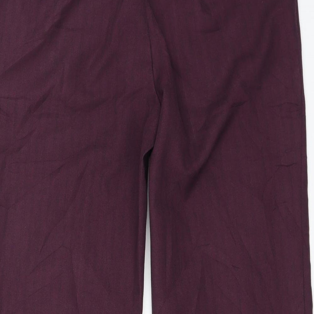 Marks and Spencer Womens Purple   Trousers  Size 12 L22 in