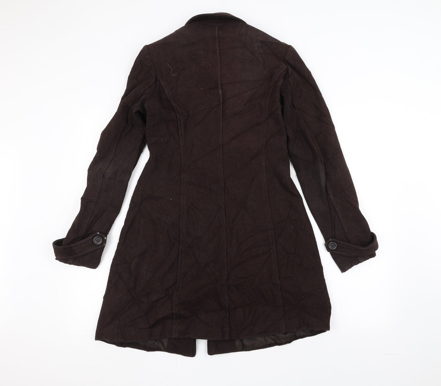 Version Sud Womens Brown   Overcoat Coat Size S