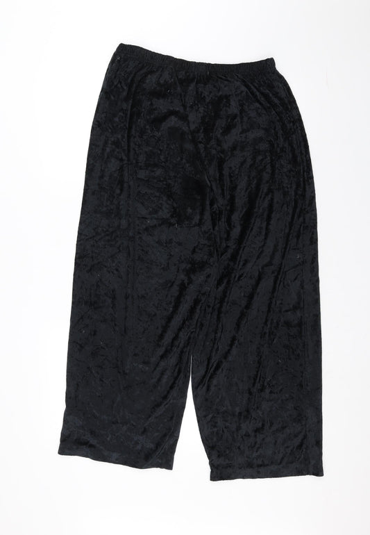Preworn Womens Black   Trousers  Size 20 L20 in