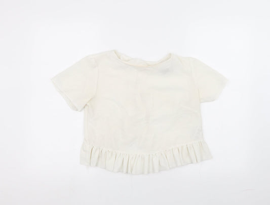 ASOS Womens White   Basic T-Shirt Size 10