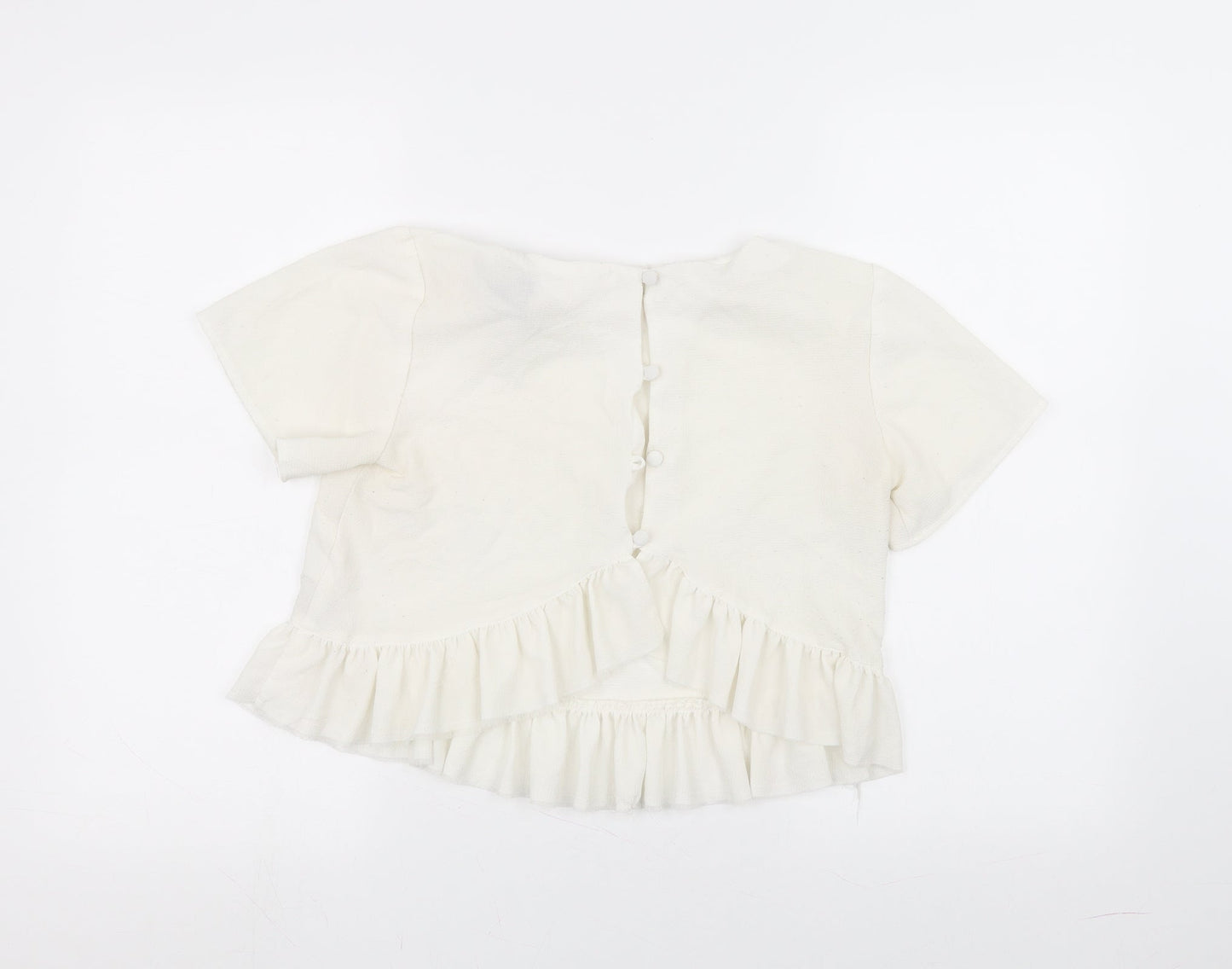 ASOS Womens White   Basic T-Shirt Size 10