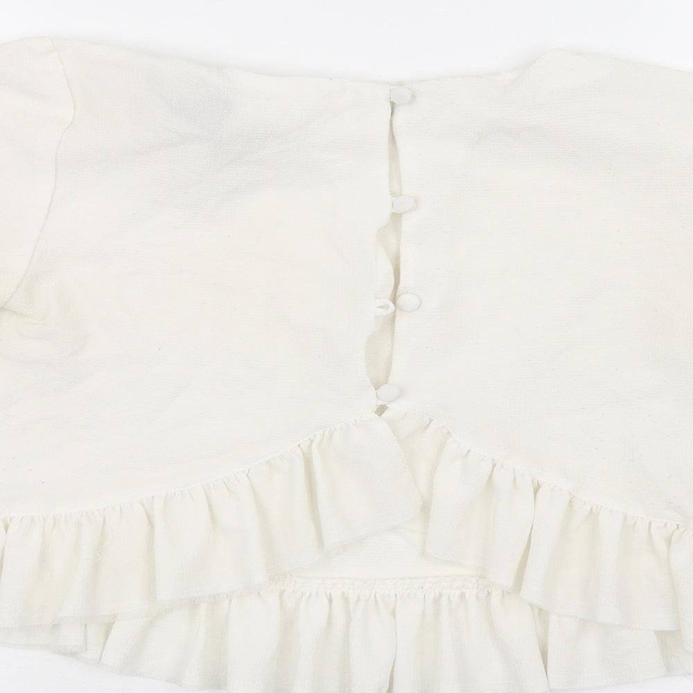 ASOS Womens White   Basic T-Shirt Size 10