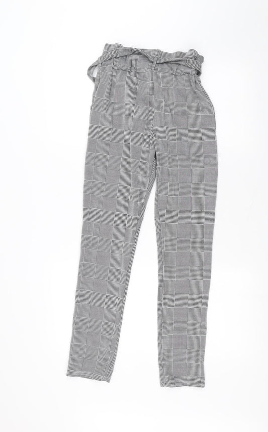 Prague Womens Black   Trousers  Size 8 L25 in