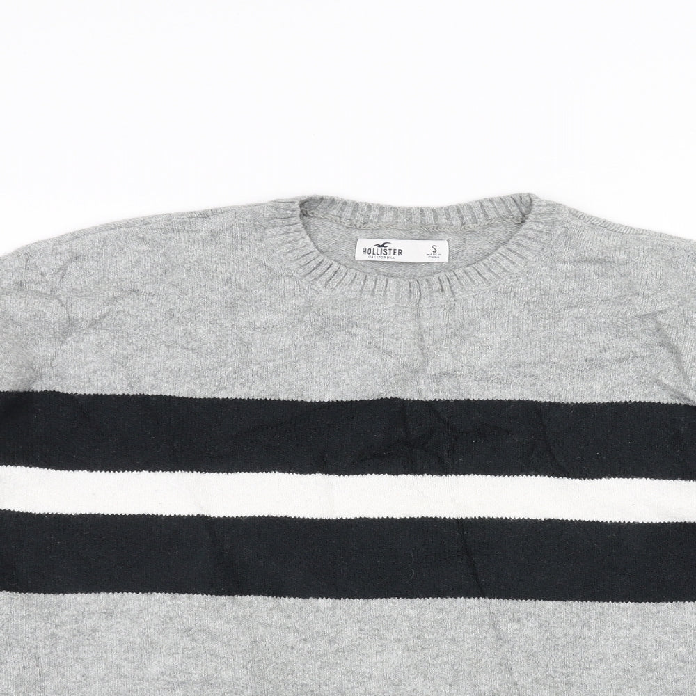 Hollister Womens Grey  Knit Pullover Jumper Size S