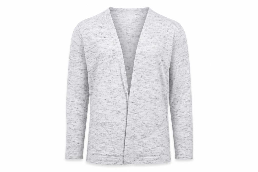 Front view of H&M girls’ grey jacket coatigan, size 14, years