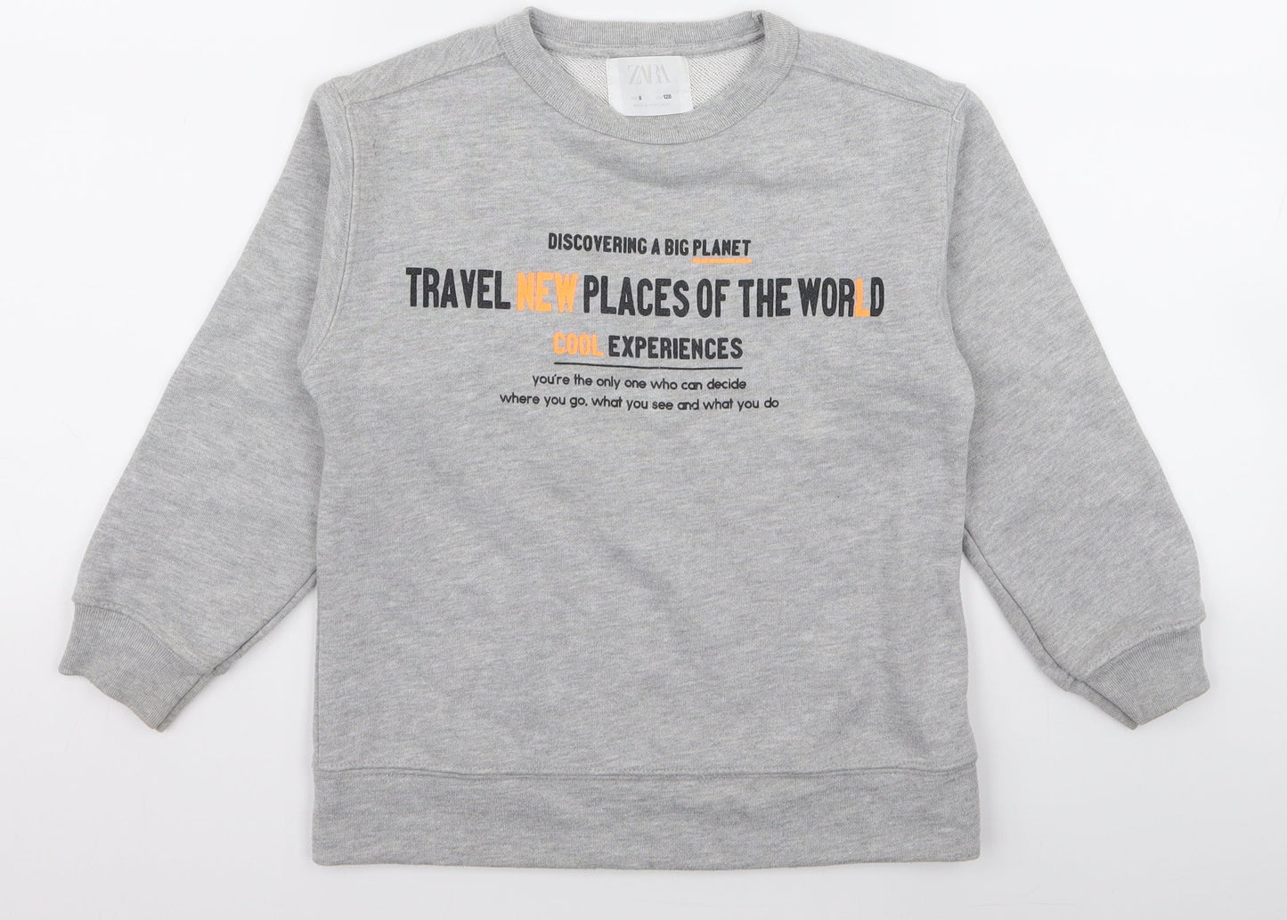 Zara Womens Grey   Pullover Jumper Size 8  - travel