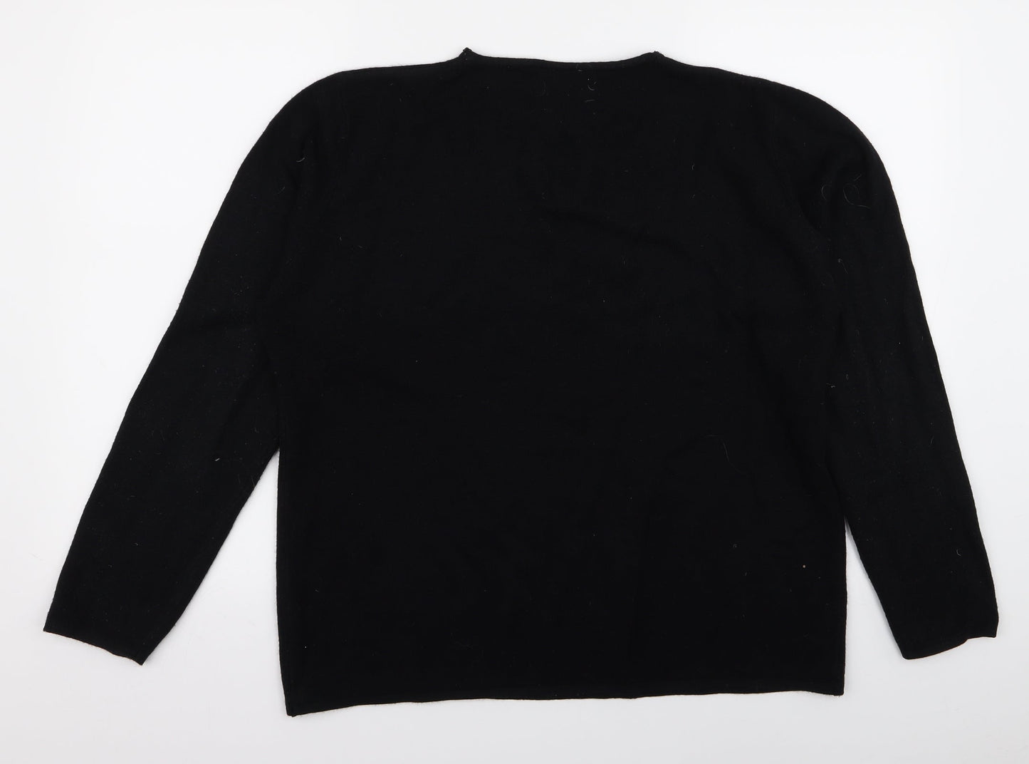 Sara Womens Black   Pullover Jumper Size 18