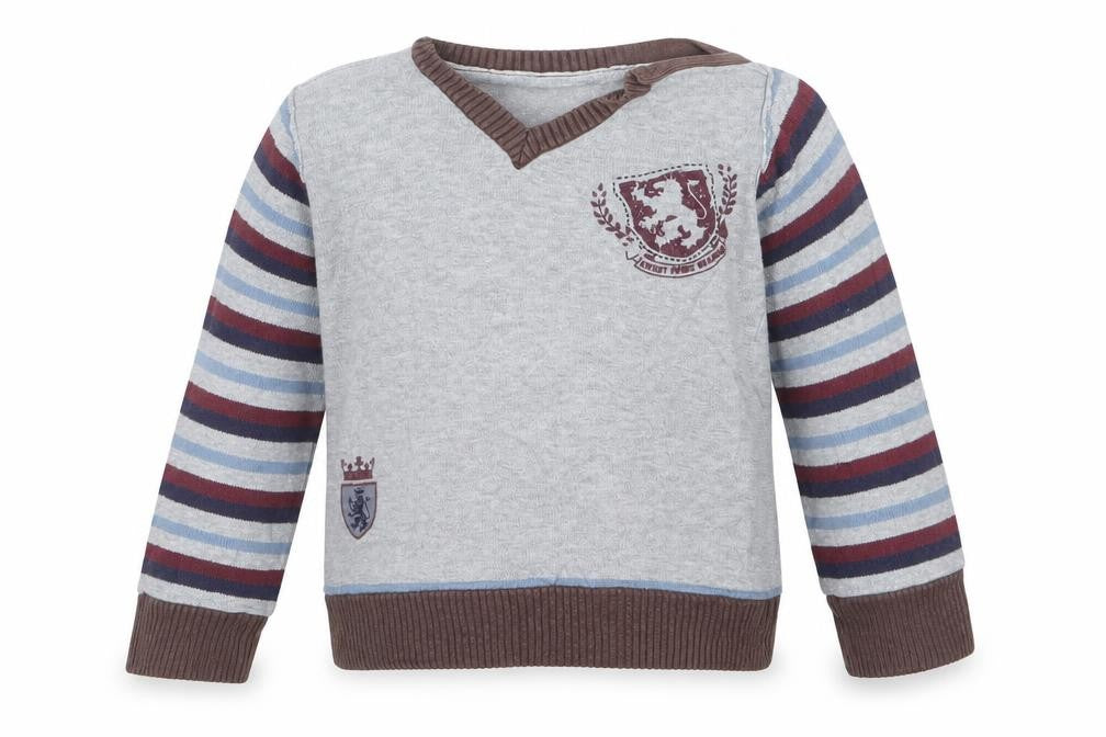 Matalan Boys Grey  Knit Pullover Jumper Size 3-4 Years