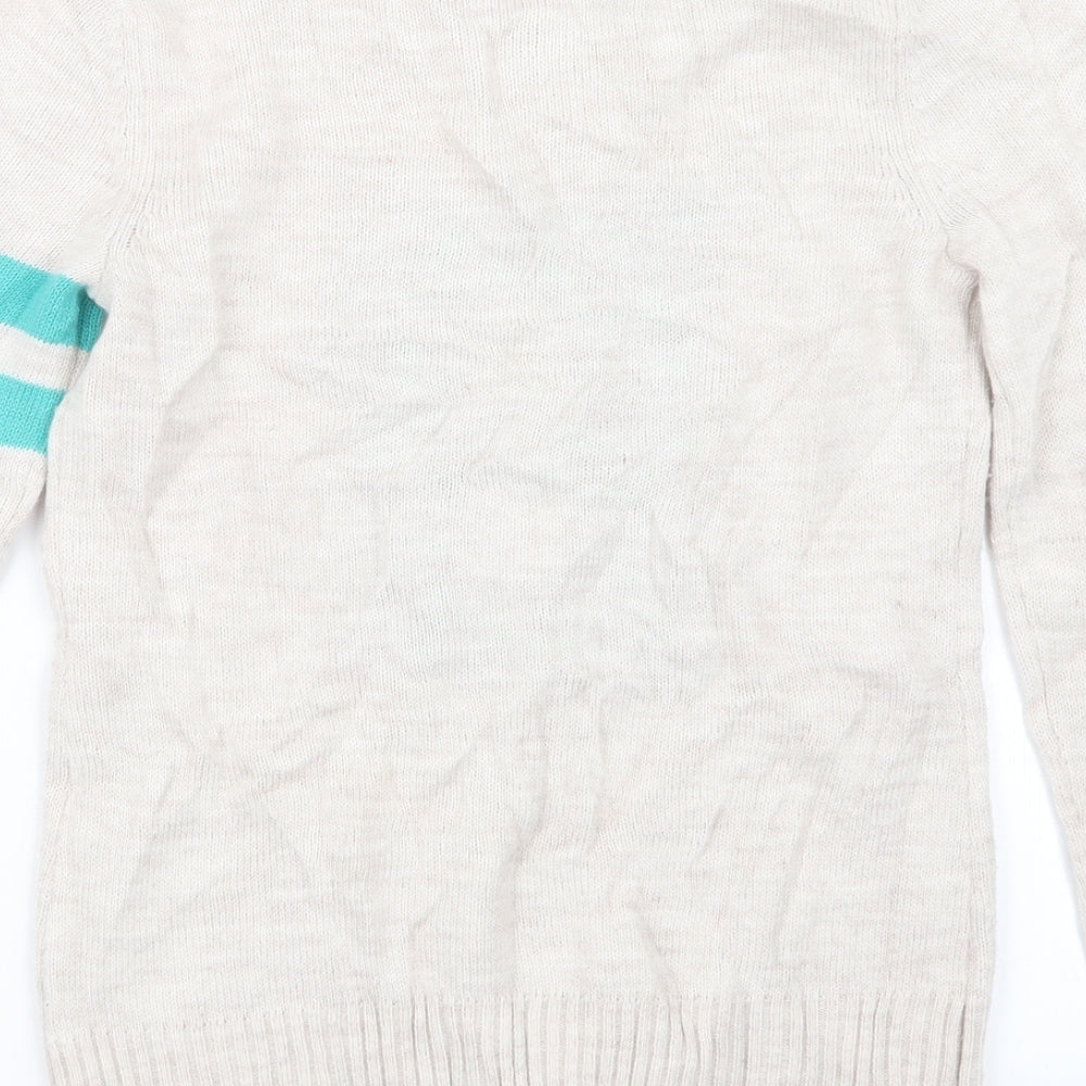 BSK Womens Beige  Knit Pullover Jumper Size S