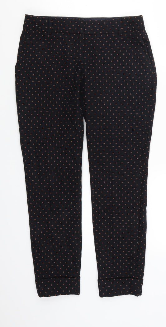NEXT Womens Blue Geometric  Trousers  Size 6 L24 in
