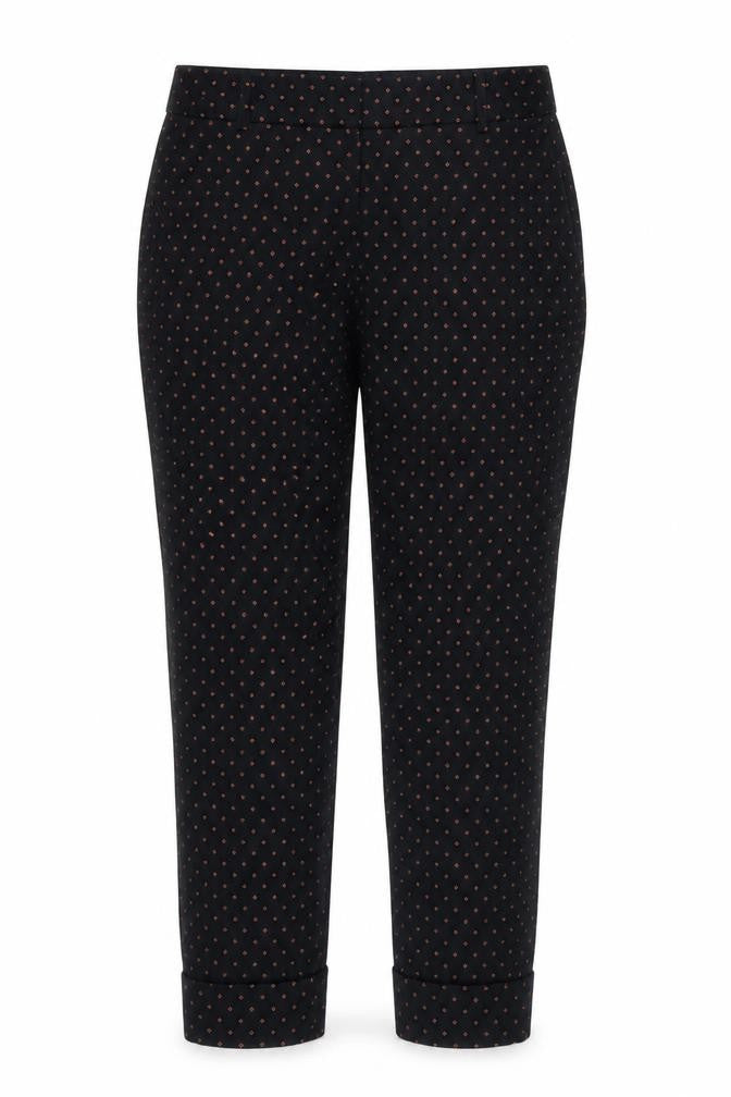 Next Womens Blue Geometric  Trousers  Size 6 L24 in