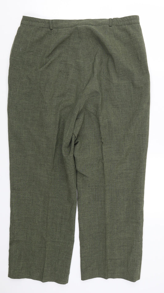 Essentials Womens Green   Trousers  Size 18 L26 in