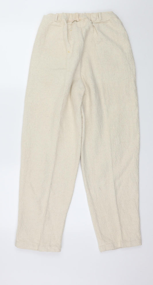 Mundo Natur Womens Ivory   Trousers  Size 28 in L28 in