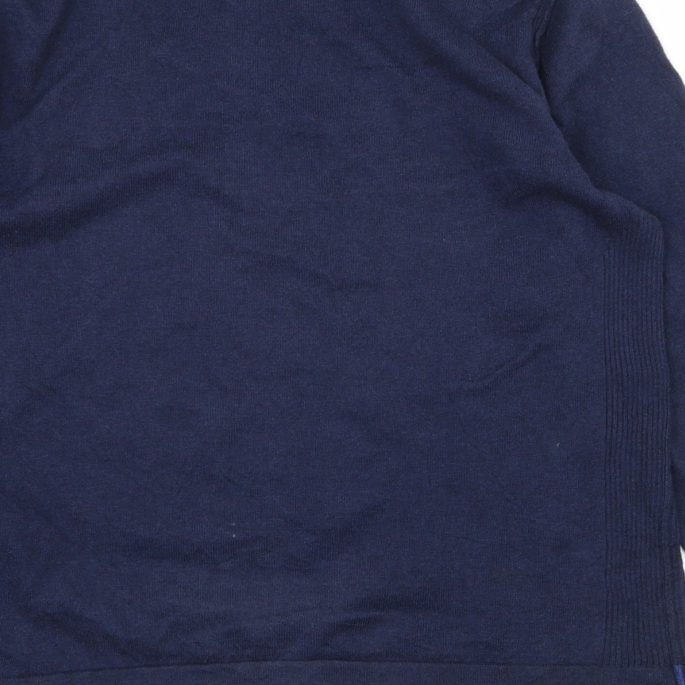 W8 Mens Blue  Knit Pullover Jumper Size M