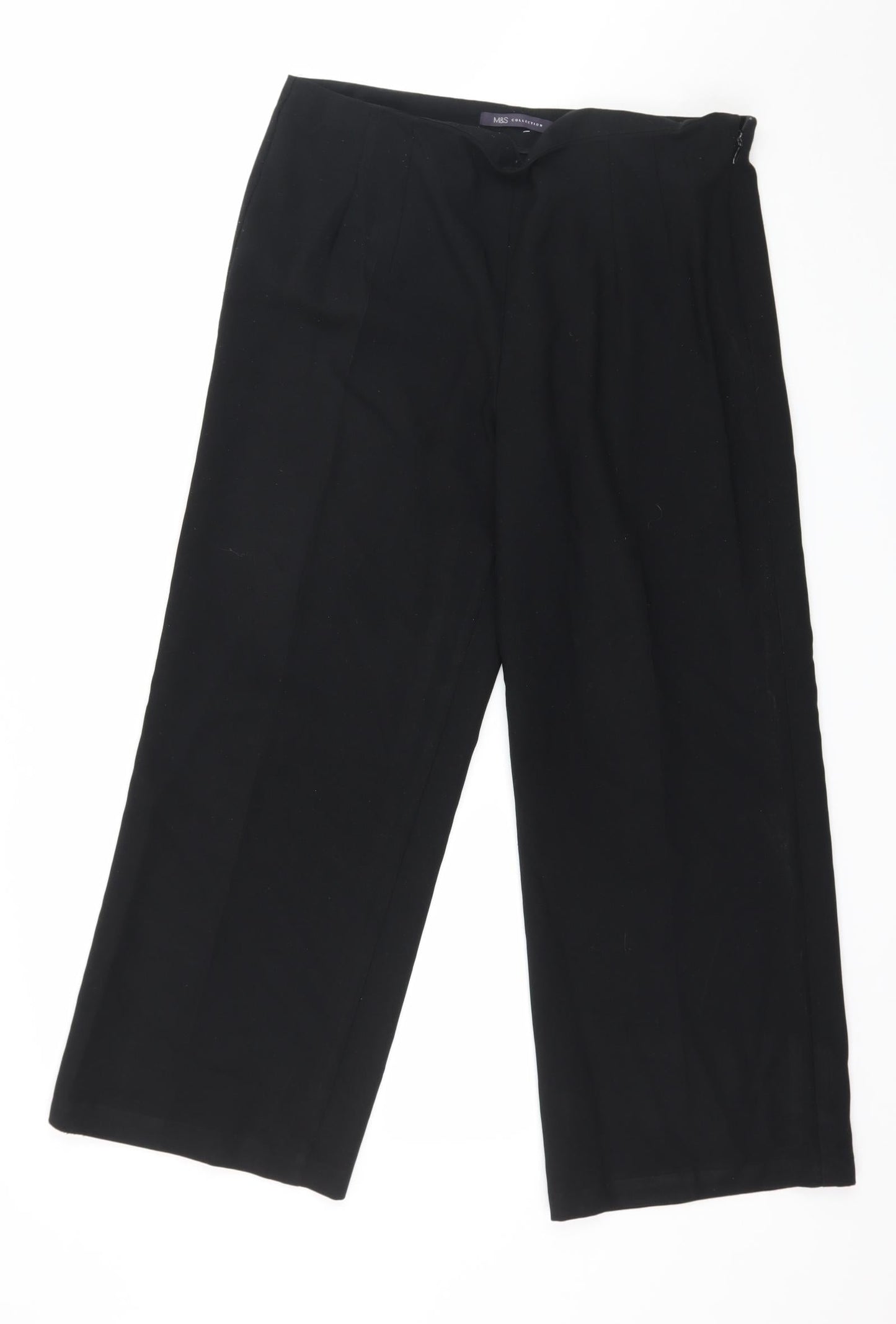 Marks and Spencer Womens Black   Trousers  Size 12 L25 in