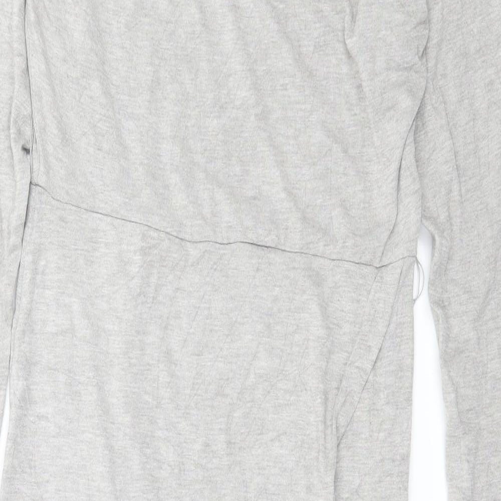 ASOS Womens Grey  Jersey T-Shirt Dress  Size 10