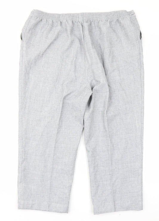 M&S Womens Grey   Trousers  Size 18 L20 in