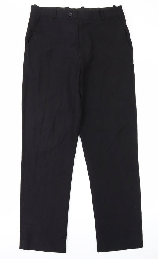 Preworn Womens Black   Trousers  Size 30 in L27 in
