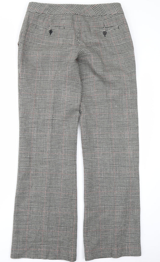 Massimo Womens Brown Check  Trousers  Size 32 in L31 in