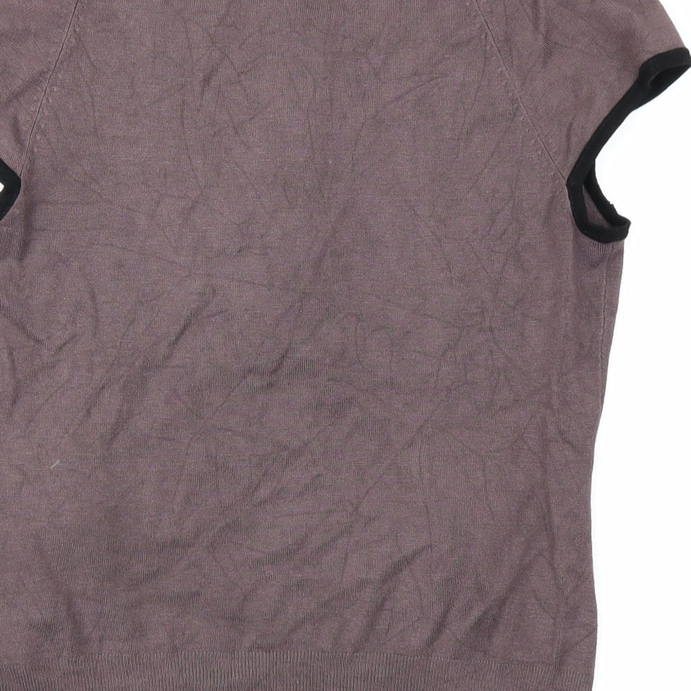 H&M Womens Brown  Knit Pullover Jumper Size S