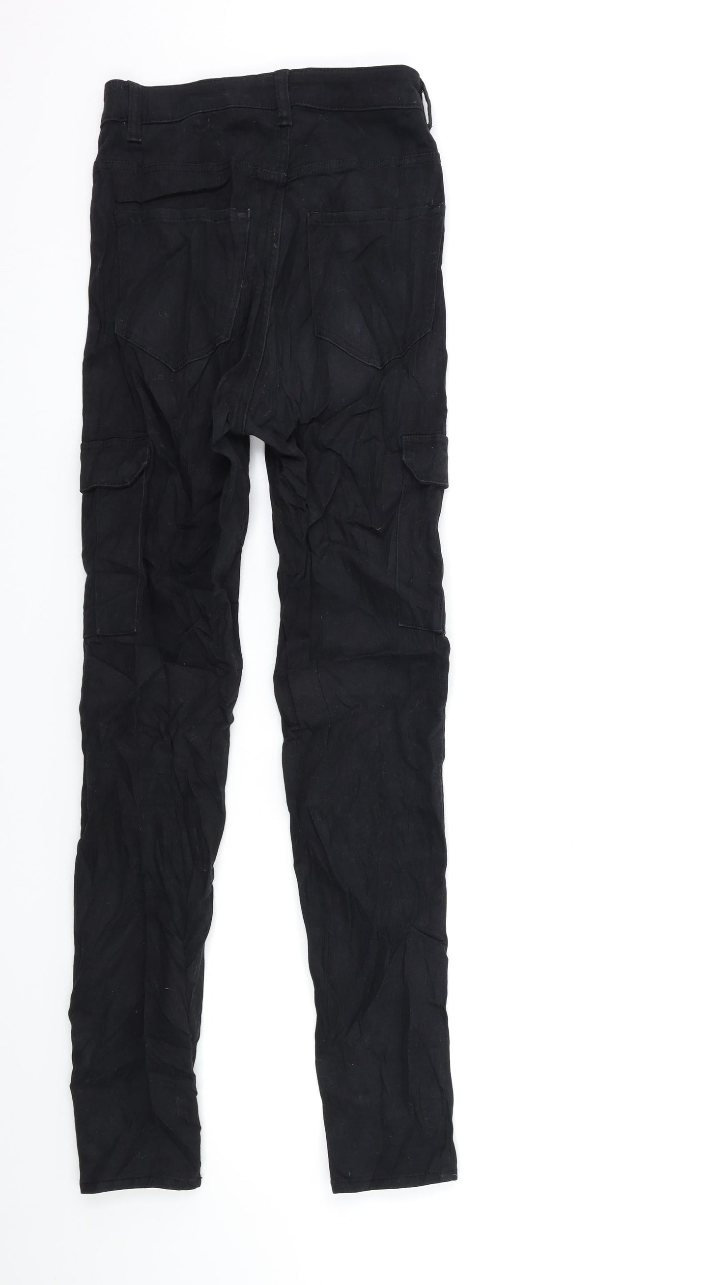 H&M Womens Black  Denim Skinny Jeans Size 6 L29 in