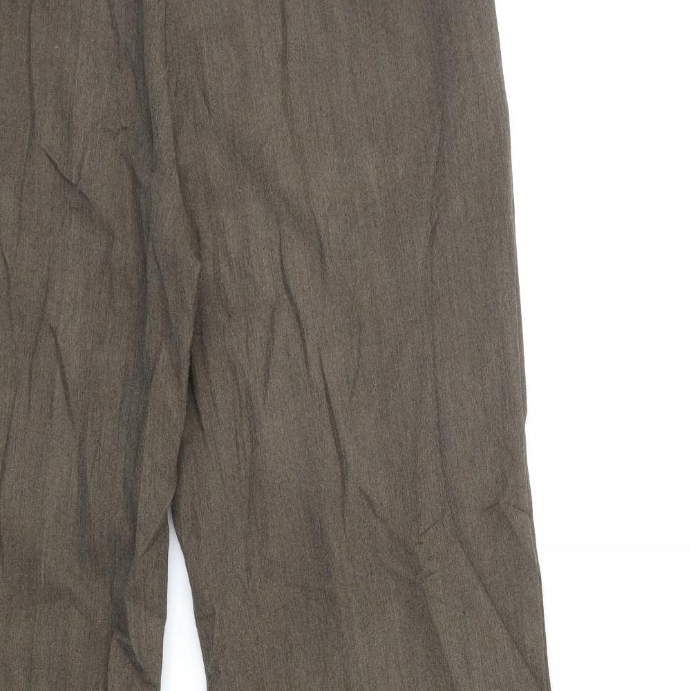 Poppy Womens Brown   Trousers  Size 14 L30 in