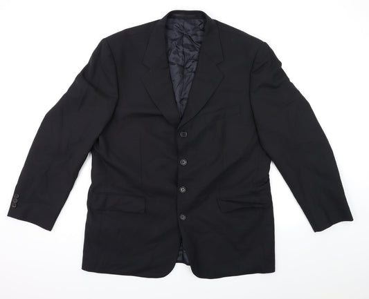 JAMES BERRY Mens Black   Jacket Suit Jacket Size 44