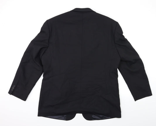 JAMES BERRY Mens Black   Jacket Suit Jacket Size 44