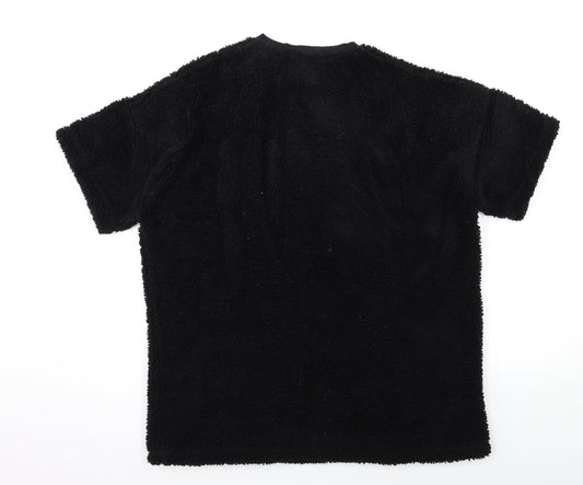 ASOS Womens Black  Fleece Pullover Jumper Size L