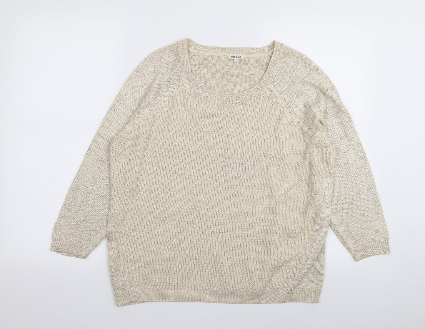 River Island Womens Beige   Pullover Jumper Size 14