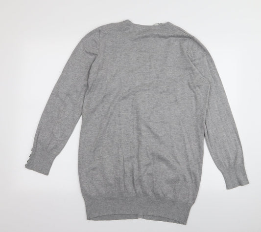 BHS Womens Grey   Cardigan Jumper Size 10